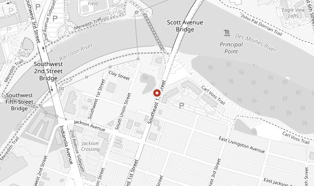 Map for Mullets Restaurant Des Moines